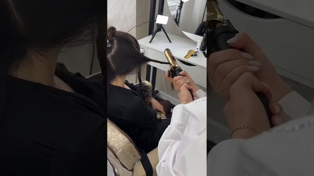 Объёмная укладка , локоны , причёска