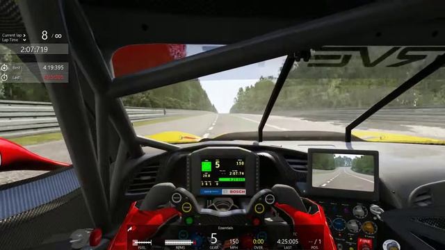 Assetto Corsa - Corvette C7R at Le Mans - POV Drive смотреть онлайн