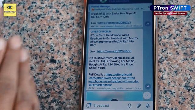 (₹124) Ptron Swift In-Ear Sports Headphones | Unboxing | Review | Trick | Dekh Review (Hindi/Urdu) смотреть онлайн