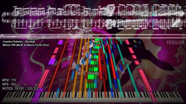 『Black MIDI / Synthesia 3D』 Assertive Fluttershy - Boooring! | 29FroilanJR, Emblazon And Frozen Sno