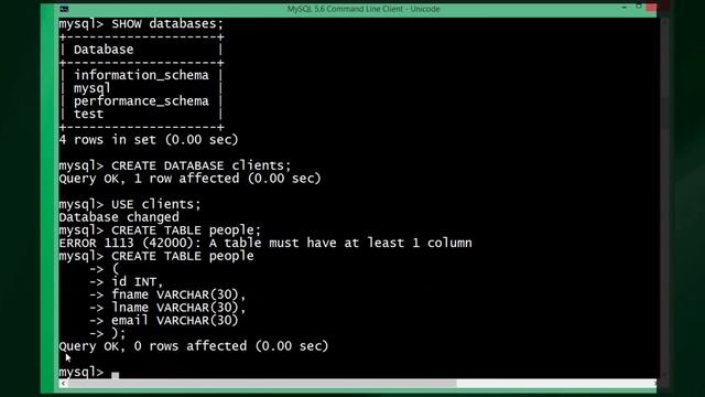 SQL. 4. Базовые команды смотреть онлайн