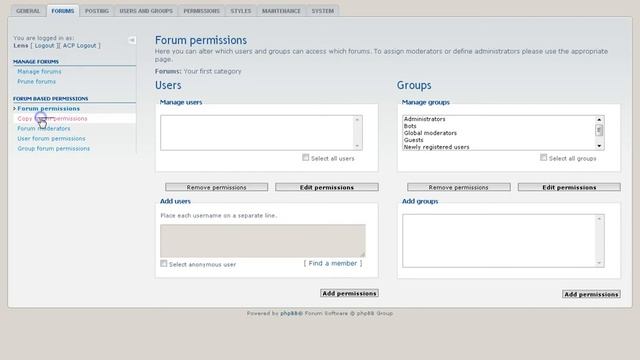 Lens Tutorial - Permisiuni phpBB3 смотреть онлайн