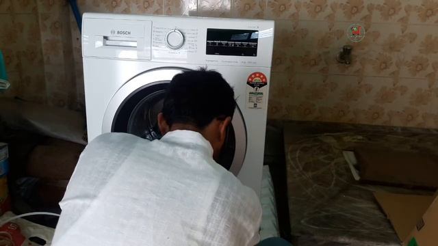 Bosch 8 kg Inverter Fully-Automatic Front Loading Washing Machine Unboxing смотреть онлайн