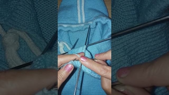 Как вязать манжет ПОЛОЙ резинкой смотреть онлайн