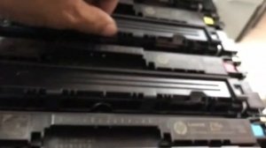 HP Color LaserJet Pro MFP M182 series replace new toners cartridges error