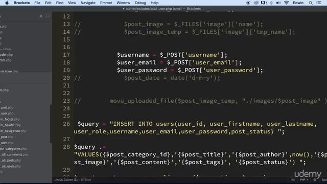 8 Adding users in admin part 3 - CMS USERS - PHP COURSE CMS PROJECT смотреть онлайн
