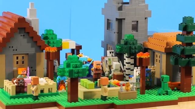 I BUILT a LEGO Minecraft Village… смотреть онлайн
