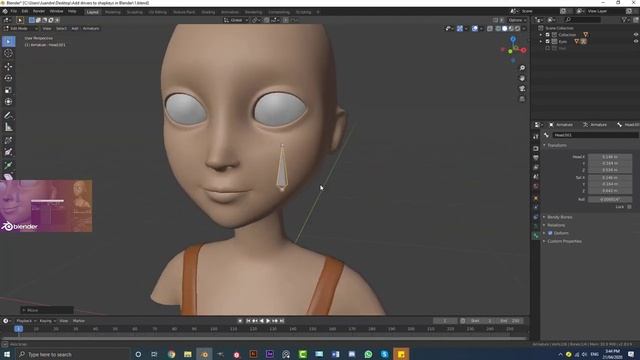 Add Drivers To Shape Keys In Blender 2.83 Alpha смотреть онлайн