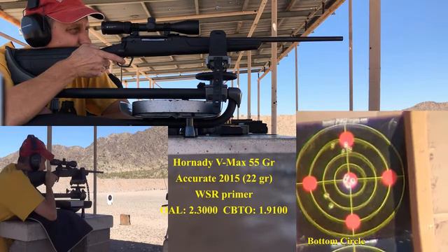 Savage AXIS II .223 - 100 Yards: 1st Handloads Testing - 3/12/22 (+ Wind - See Descr)