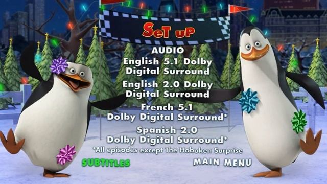 Penguins Of Madagascar: All Nighter Before XMas - DVD Menu Walkthrough