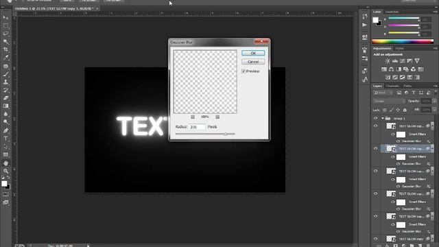 How to text glow in Photoshop || Let's Tutorial смотреть онлайн