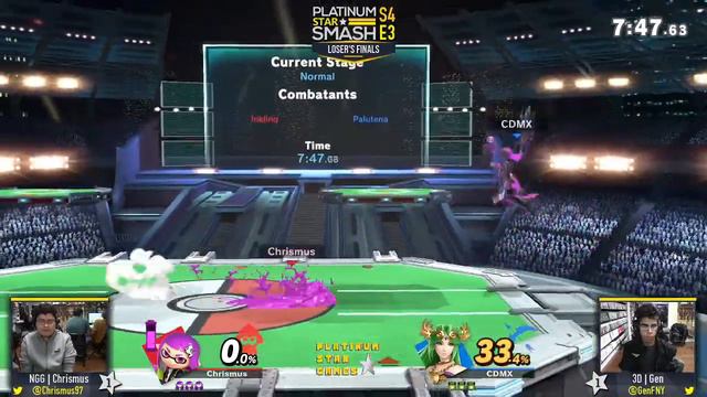 PSS S4:E3 - 3D | Gen (Palutena) Vs. NGG | Chrismus (Inkling) - L Finals