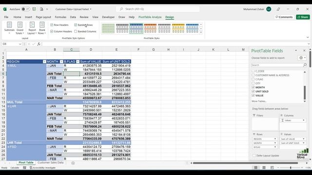 Pivot Table Formats & Style | Free Online Excel Course | Module 2-10 | Microsoft Excel Tips & Trick смотреть онлайн