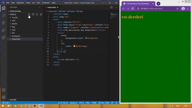 CSS Dərsləri - 1 / Giriş (Css Kodlamağı Örgən!) 2021 Yeni! смотреть онлайн