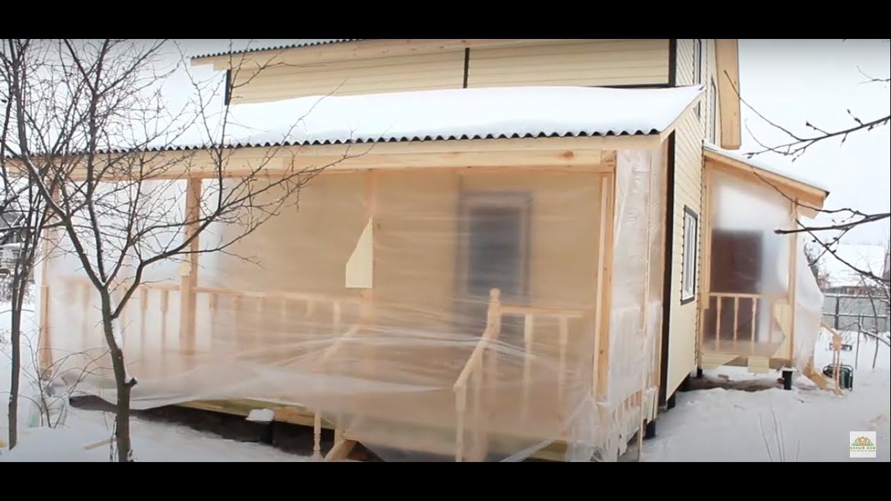 Каркасный дом с террасой / Дом за 3 недели СК "Белый дом" смотреть онлайн