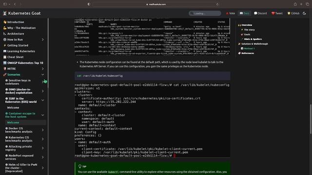 Kubernetes Goat - Container escape to the host system смотреть онлайн