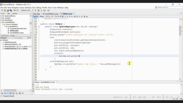JDBC Connectivity with Oracle | Part-5 | Update record смотреть онлайн