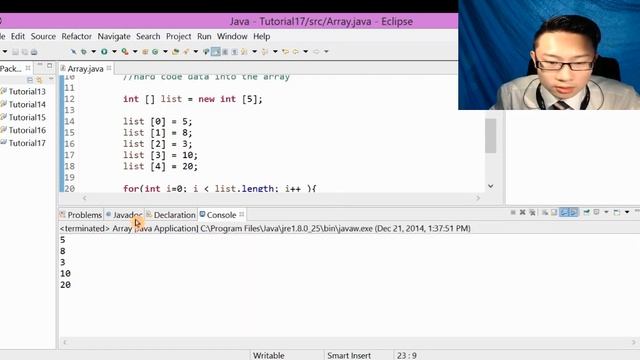 Dickson's Java101 Tutorial 17 - Arrays смотреть онлайн