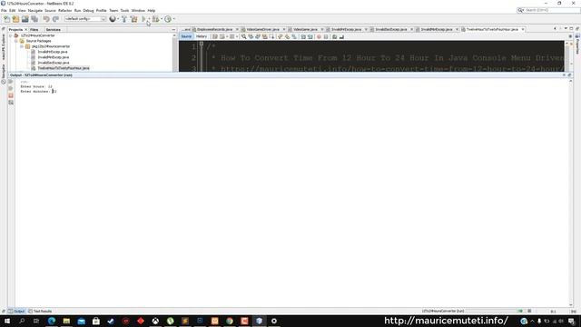 How To Convert Time From 12 Hour To 24 Hour In Java Console Menu Driven User Interface смотреть онлайн