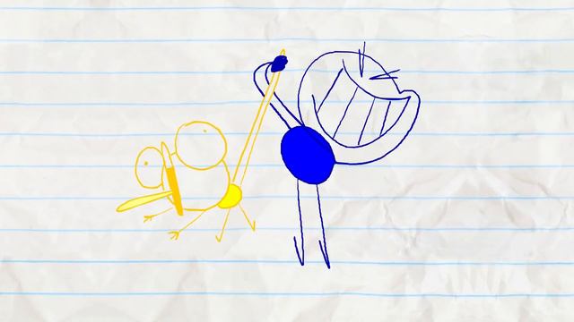Evil Doodle Breaks The Law! -in- BIG BAD MEANIES - Pencilmation Compilation