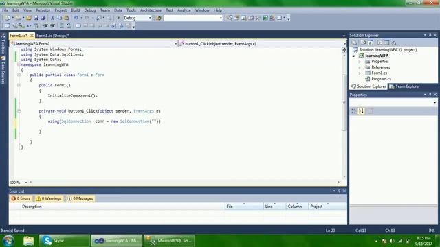 How to connect SQL server database with visual Studio C# Hindi / Urdu Hindi / Urdu смотреть онлайн