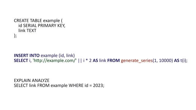 Как генерировать данные в PostgreSQL? смотреть онлайн