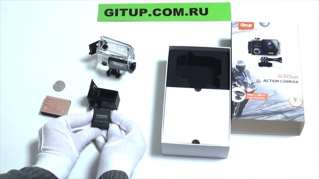 GitUp G3 Duo экшн камера. Комплектация и распаковка смотреть онлайн
