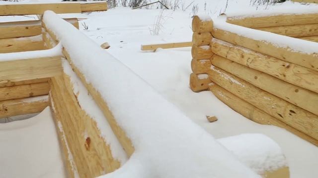 Сруб бани 3.8х3.8+2м выноса. (Ручная рубка) смотреть онлайн