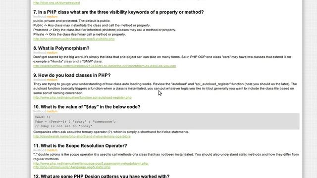 20 Common interview questions for PHP developers смотреть онлайн