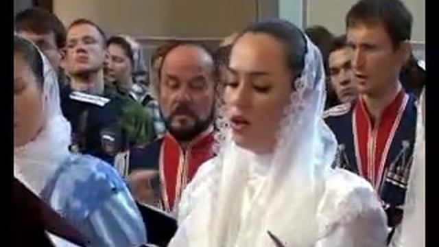 Освящение Знамени и Хоругви Кубанского казачьего хора в Донском ставропигиальном монастыре смотреть онлайн