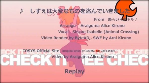 720p60 Isabelle stole the precious Thing (Animal Crossing x Touhou) (Araiguma Alice Kiruno)