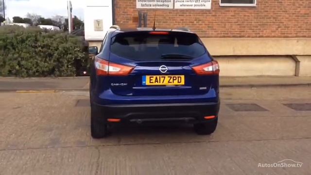 NISSAN QASHQAI TEKNA DIG-T XTRONIC BLUE 2017 смотреть онлайн