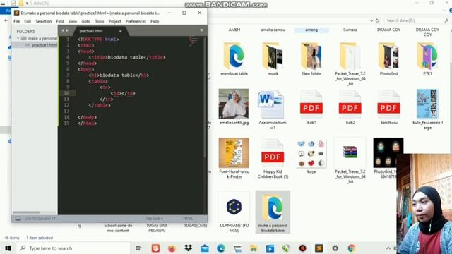 How To Create a Table Using HTML Coding In Sublime Text By Amelia смотреть онлайн