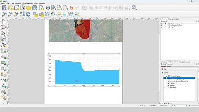 Продольный профиль в макете смотреть онлайн