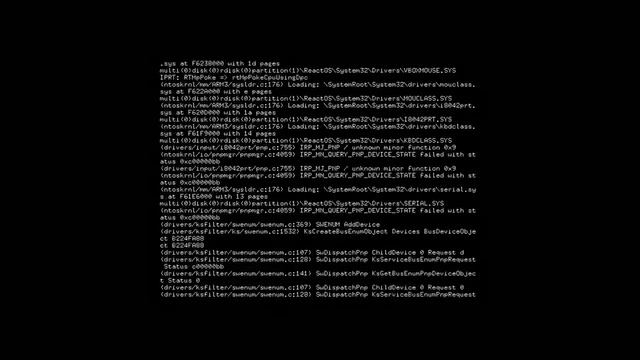 ReactOS 0.5 Log win32k error смотреть онлайн