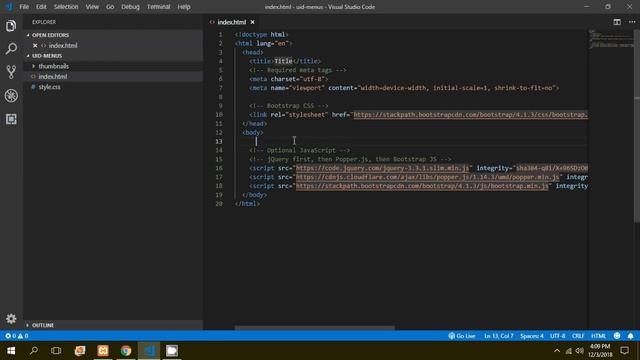 installing Bootstrap extension for visual studio code editor смотреть онлайн