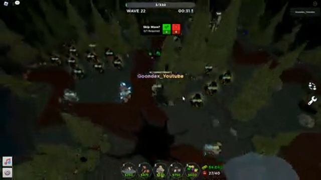 Don't let zombies out of the abyss Roblox Tower Defense Simulator смотреть онлайн