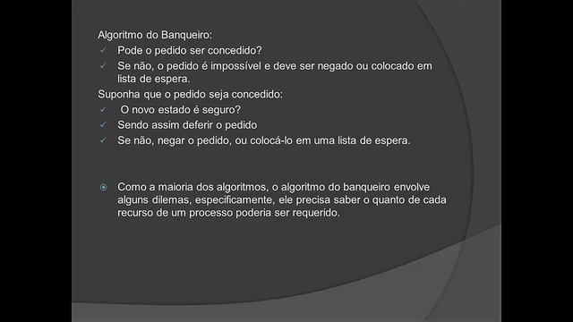 DeadLock - Algoritmo do Banqueiro смотреть онлайн