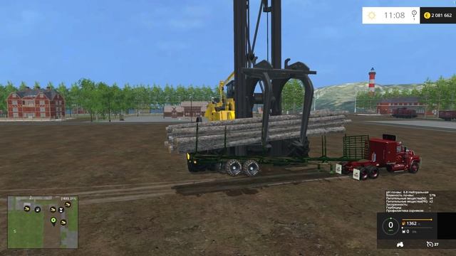 Farming Simulator 2015 LETOURNEAU FDR Logging Machine смотреть онлайн