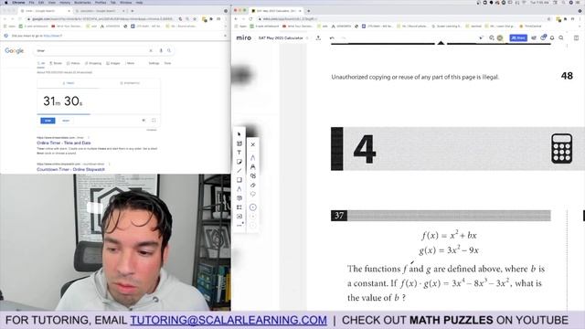 SAT Math: May 2021 US OFFICIAL TEST Calculator (In Real Time) смотреть онлайн