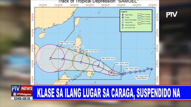 Caraga region, nakaalerto na dahil sa bagyong Samuel смотреть онлайн