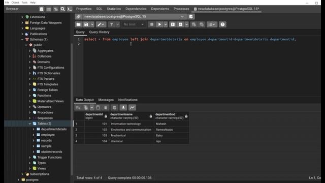 Left Join PostgreSQL Tutorial | Tamil смотреть онлайн