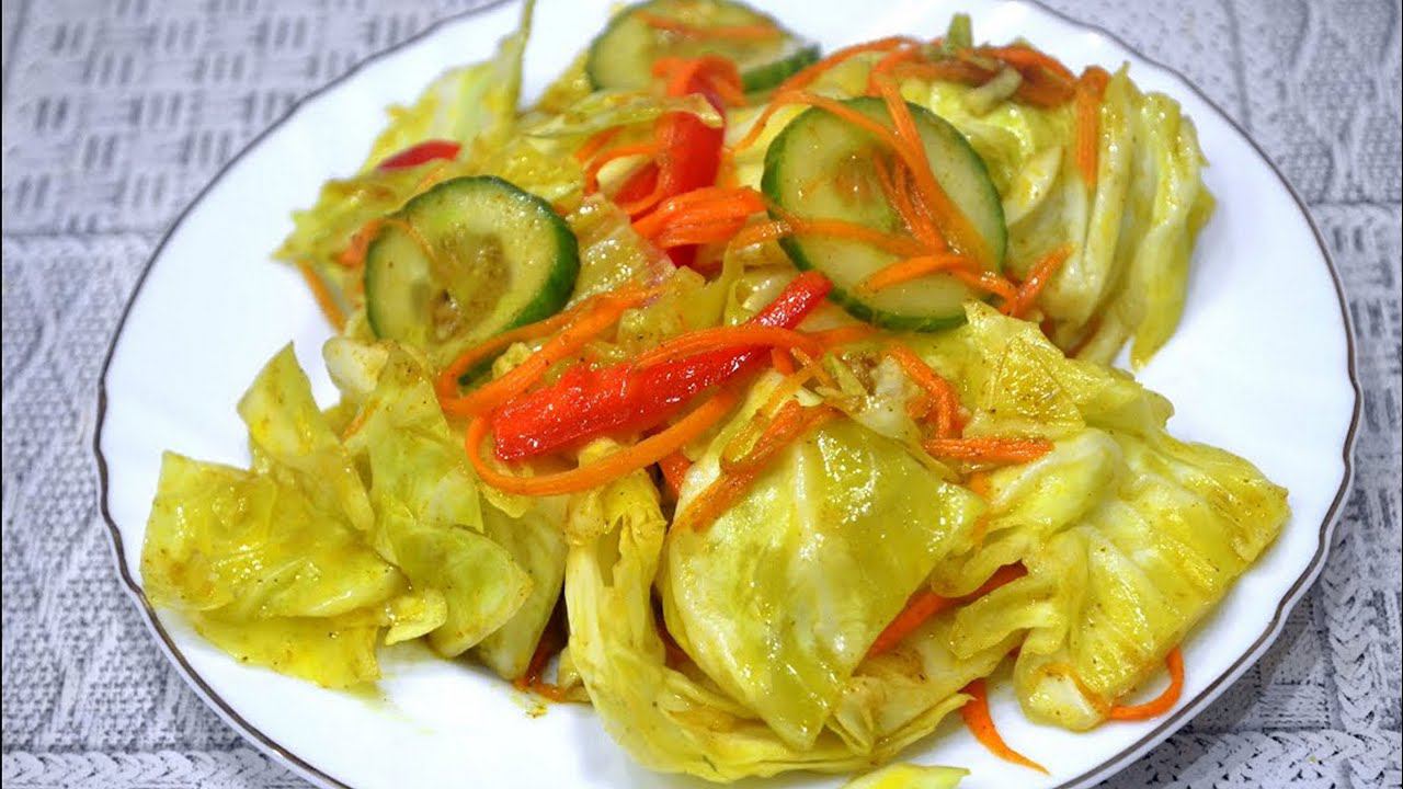 Салат из капусты по корейски - самый простой рецепт. смотреть онлайн