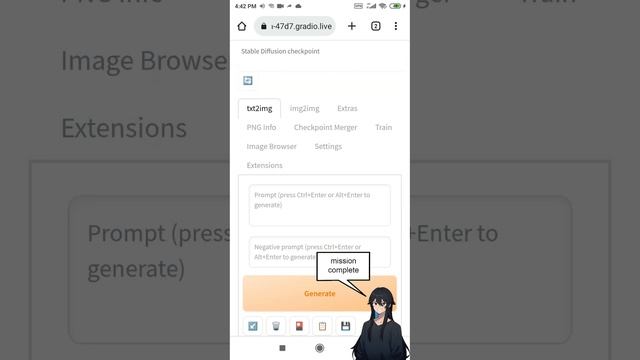 Stable Diffusion Google Colab Mobile Setup - AUTOMATIC1111 web ui смотреть онлайн