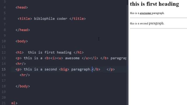 Html Tutorial - Basic Tags In make Text Bold, Italic,Underlined ,Big,Small,Superscript,Subscript смотреть онлайн
