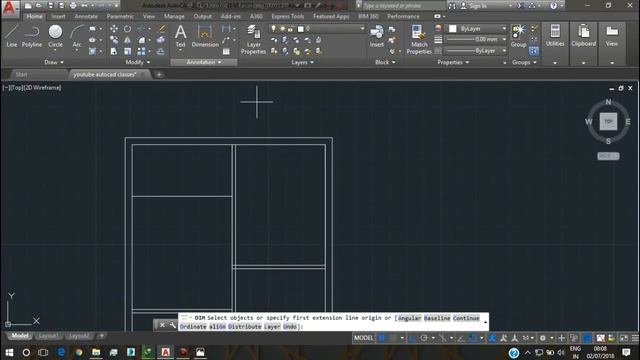 autocad part 14 practicing the house plan section 2 doors and furnitures смотреть онлайн