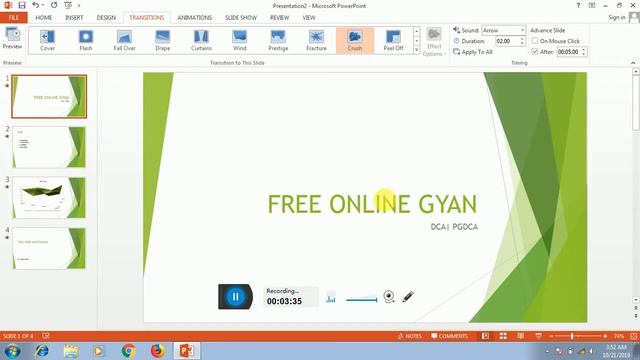 ANIMATION AND TRANSITION IN MS POWER POINT IN HINDI | ANIMATION IN SLIDE | TRANSITION IN SLIDE смотреть онлайн