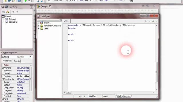 Componentes gráficos - Componente StringGrid смотреть онлайн