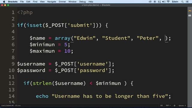PHP Form | 003 Validating The Form Values смотреть онлайн