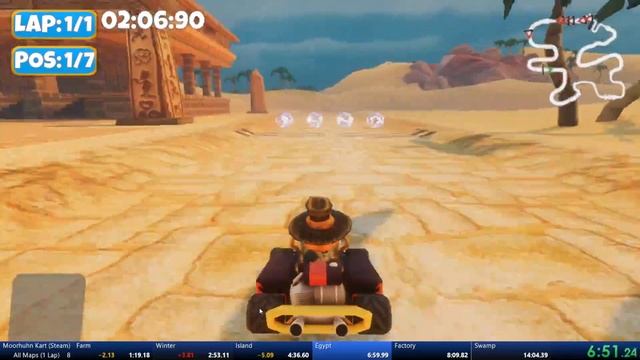 Moorhuhn Kart (Steam) - All Maps (1 Lap) in 13:40.43 [WR as of 05/06/2020] смотреть онлайн